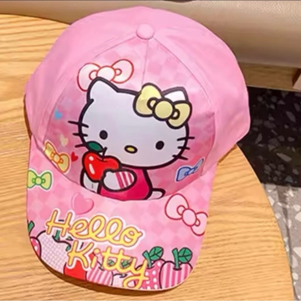 Hello Kitty Pink Hat with Yellow Bow